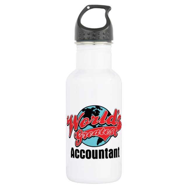Worlds Greatest Accountant Water Bottle (Front)