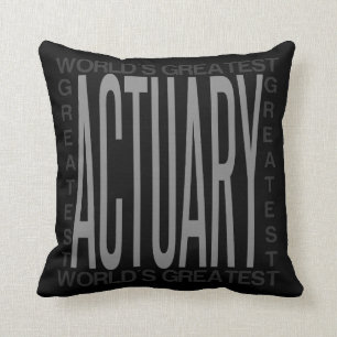 Worlds Greatest Actuary Throw Pillow