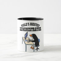 Worlds Greatest ADMINISTRATOR ADMIN Gifts Penguin