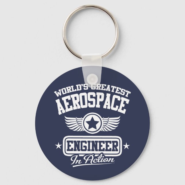 World's Greatest Aerospace Engineer Keychain (Front)