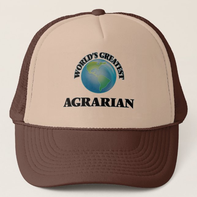 World's Greatest Agrarian Trucker Hat (Front)