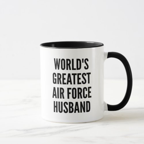 Worlds Greatest Air Force Husband Mug