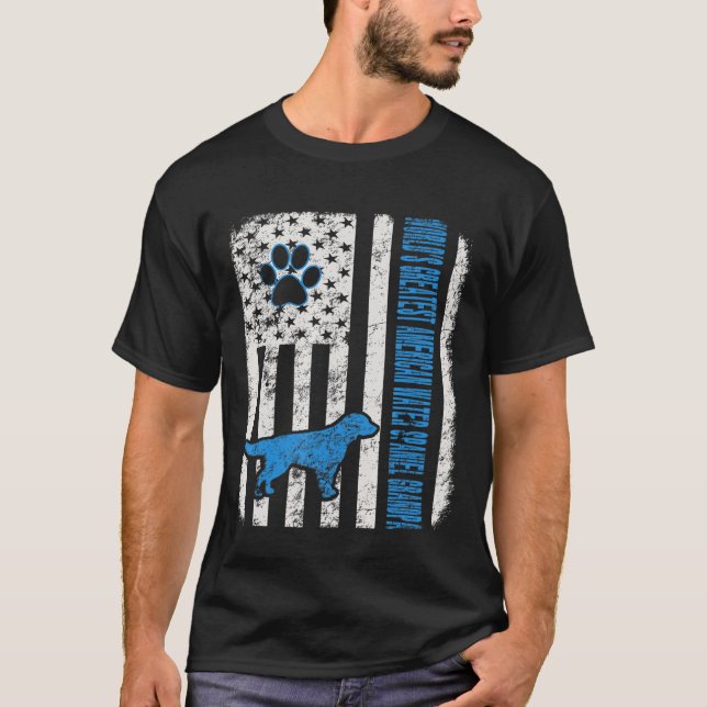 Worlds Greatest American Water Spaniel Grandpa  Do T-Shirt (Front)