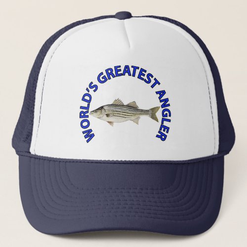 Worlds Greatest Angler Striper Hat