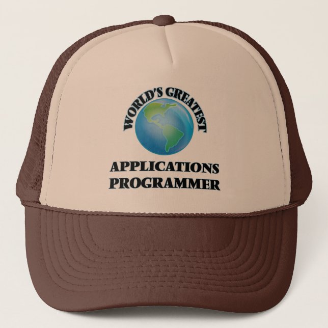 World's Greatest Applications Programmer Trucker Hat (Front)