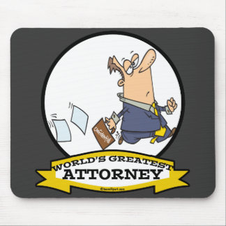 WORLDS GREATEST ATTORNEY MEN III CARTOON MOUSE PAD