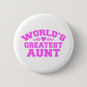 World's Greatest Aunt Button