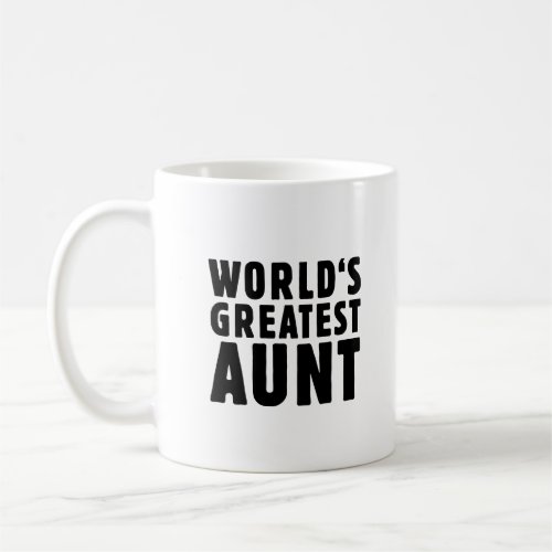 Worlds greatest aunt coffee mug