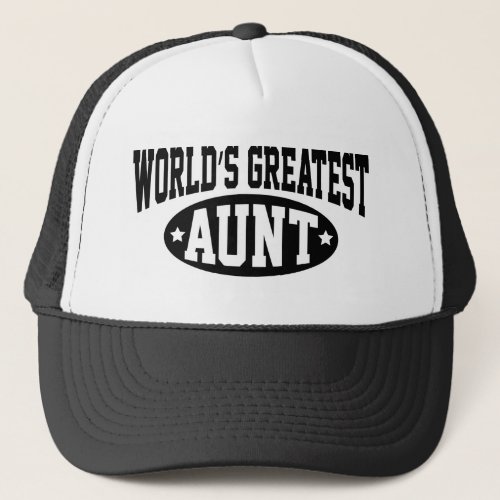 Worlds Greatest Aunt Coffee Mug Trucker Hat