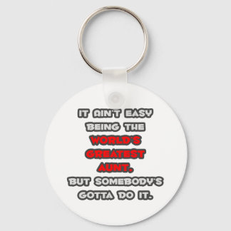 World's Greatest Aunt Joke Keychain