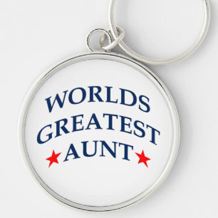 Worlds Greatest Aunt Keychain