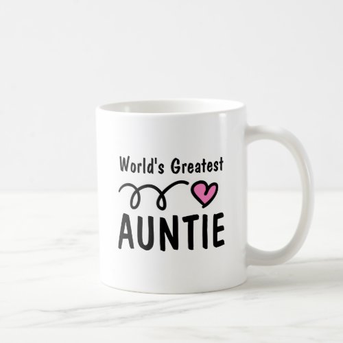 Worlds Greatest Auntie Coffee Mug Gift