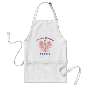 World's Greatest Babcia Eagle Adult Apron