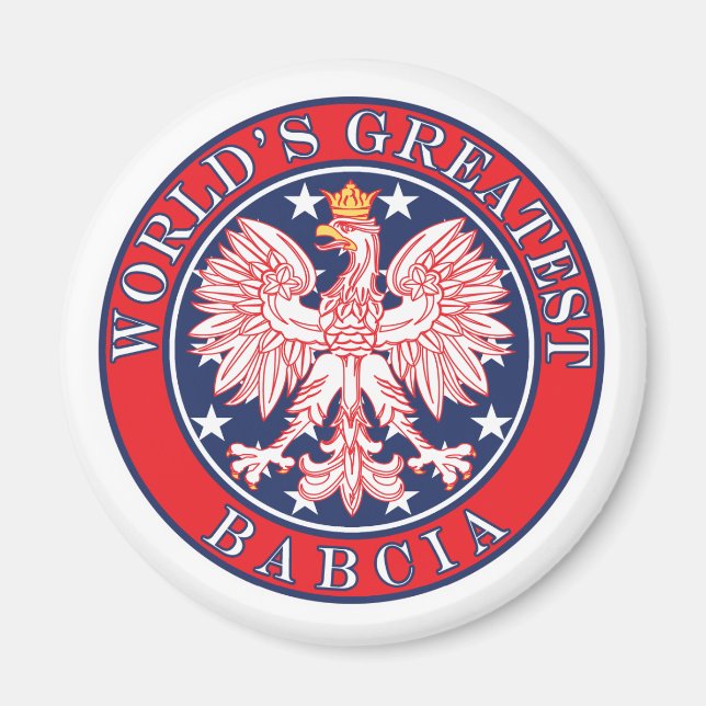 World's Greatest Babcia Magnet (Front)