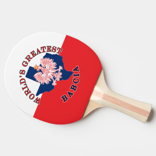 World's Greatest Babcia Ping Pong Paddle