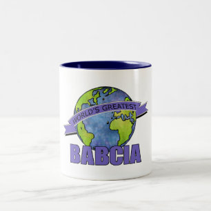 World's Greatest Babcia Two-Tone Coffee Mug