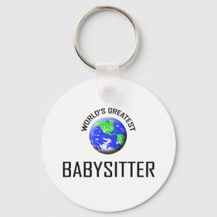 World's Greatest Babysitter Keychain