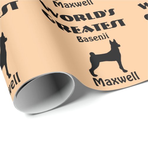 Worlds Greatest Basenji Dog Wrapping Paper