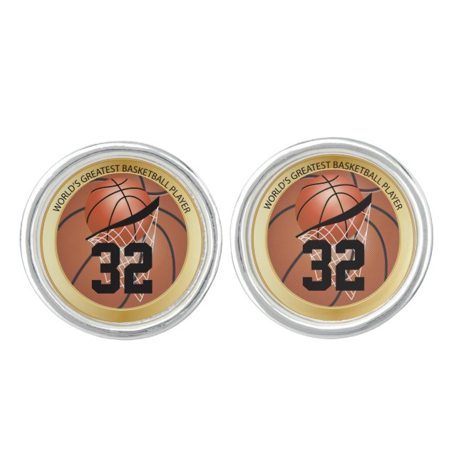World's Greatest Basketball Player Cufflinks (Front)