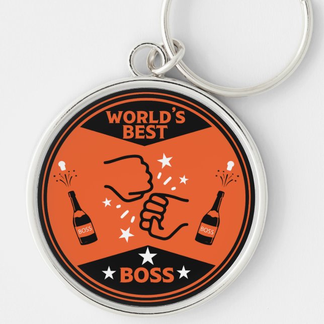 World's Greatest Best Boss Keychain (Front)