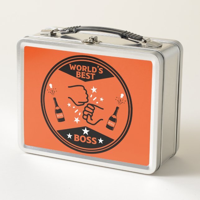 World's Greatest Best Boss Metal Lunch Box (Front)