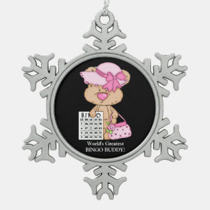World's Greatest Bingo Buddy Snowflake ornament