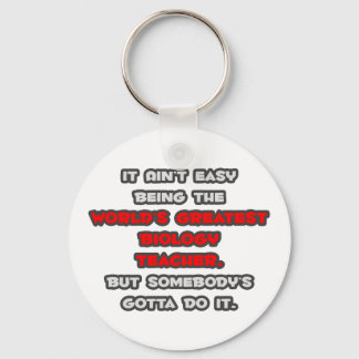 World's Greatest Biology Teacher Joke Keychain