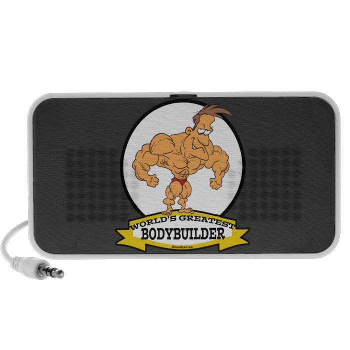 WORLDS GREATEST BODYBUILDER MEN CARTOON PORTABLE SPEAKER