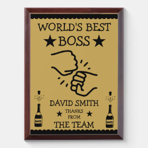 World's Greatest Boss Award Plaque