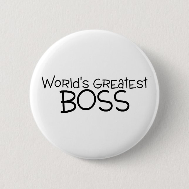 Worlds Greatest Boss Button (Front)