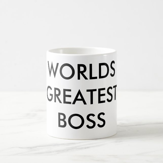 WORLDS GREATEST BOSS COFFEE MUG (Center)