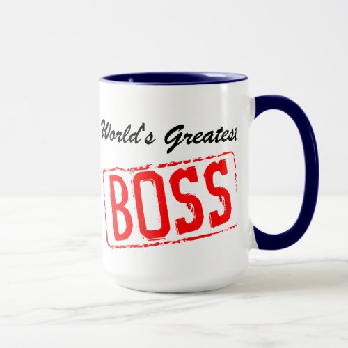 Worlds Greatest Boss coffee mug