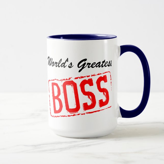 World's Greatest Boss coffee mug (Right)
