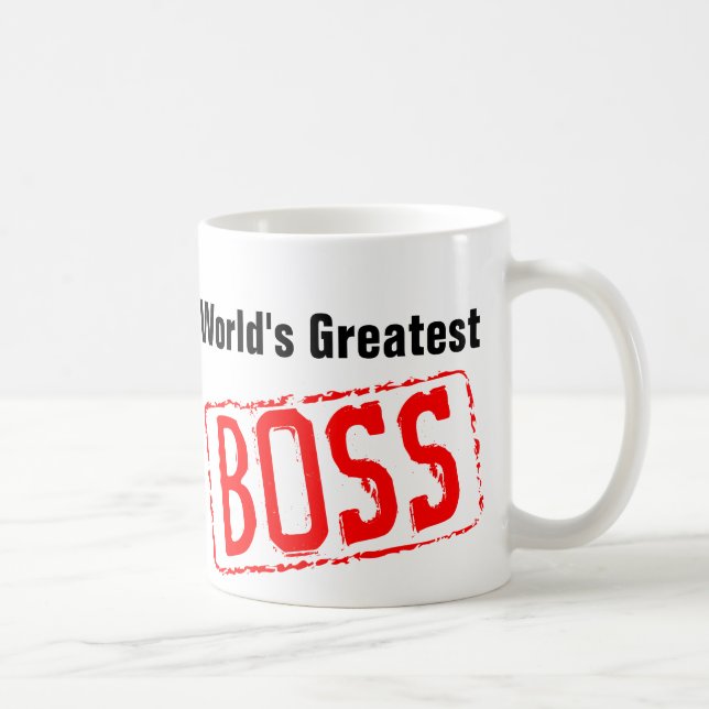 World's Greatest Boss coffee mug (Right)