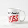 World's Greatest Boss coffee mug