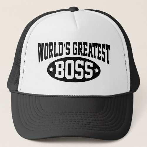 Worlds Greatest Boss Coffee Mug Trucker Hat