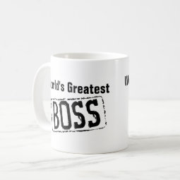 World's Greatest Boss coffee mugs | Zazzle