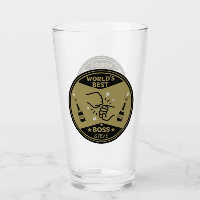 World's Greatest Boss Glass (Front)