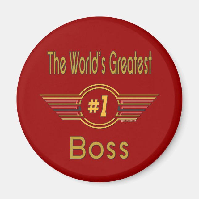 World's Greatest Boss Magnet (Front)