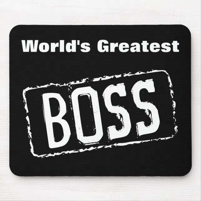 World's Greatest Boss Mouse Pads Zazzle