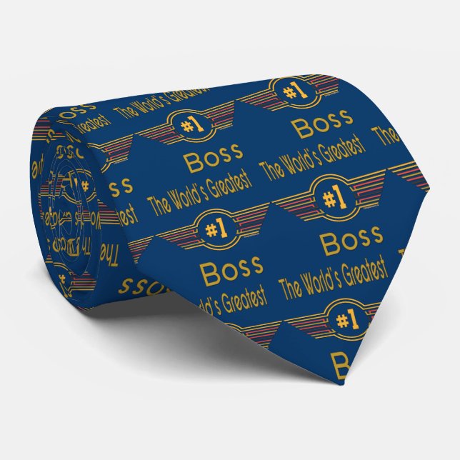 World's Greatest Boss Tie (Rolled)