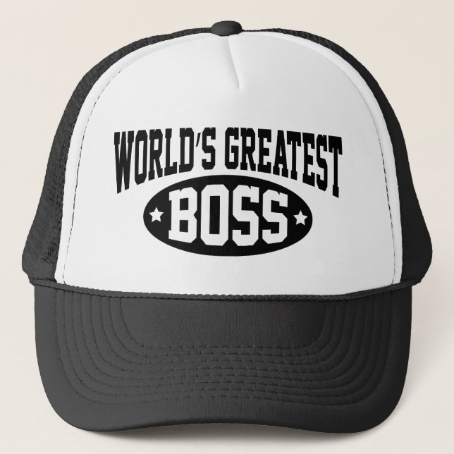 World's Greatest Boss Trucker Hat (Front)