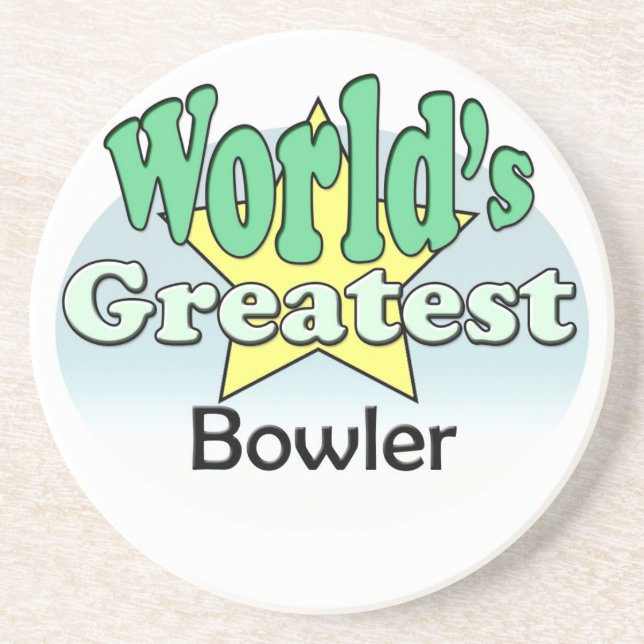 World's Greatest Bowler Drink Coaster (Front)