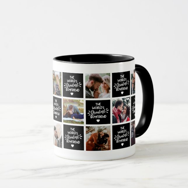 World's Greatest Boyfriend Valentines Day Mug (Front Right)