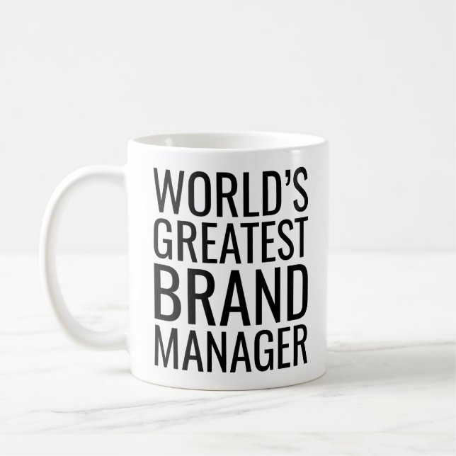 World's Greatest Brand Manager Coffee Mug (Left)