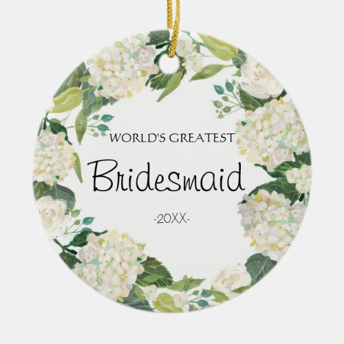 Worlds Greatest Bridesmaid Ornament