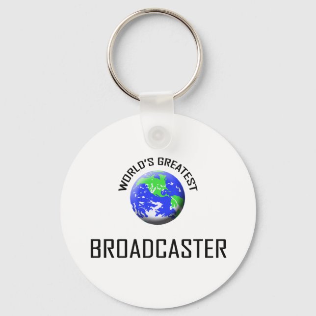 World's Greatest Broadcaster Keychain (Front)