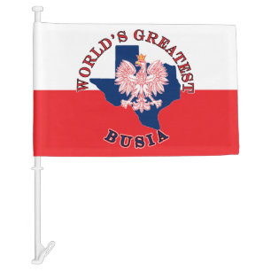 World's Greatest Busia Car Flag