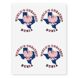 World's Greatest Busia Temporary Tattoos