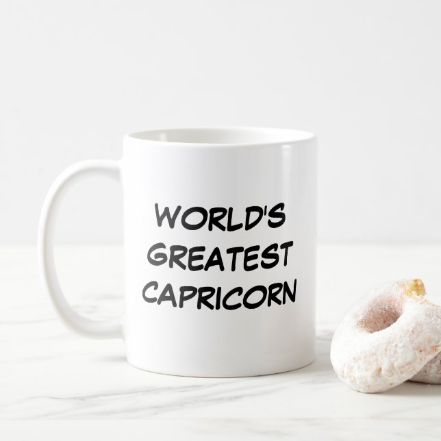 "World's Greatest Capricorn" Mug (With Donut)